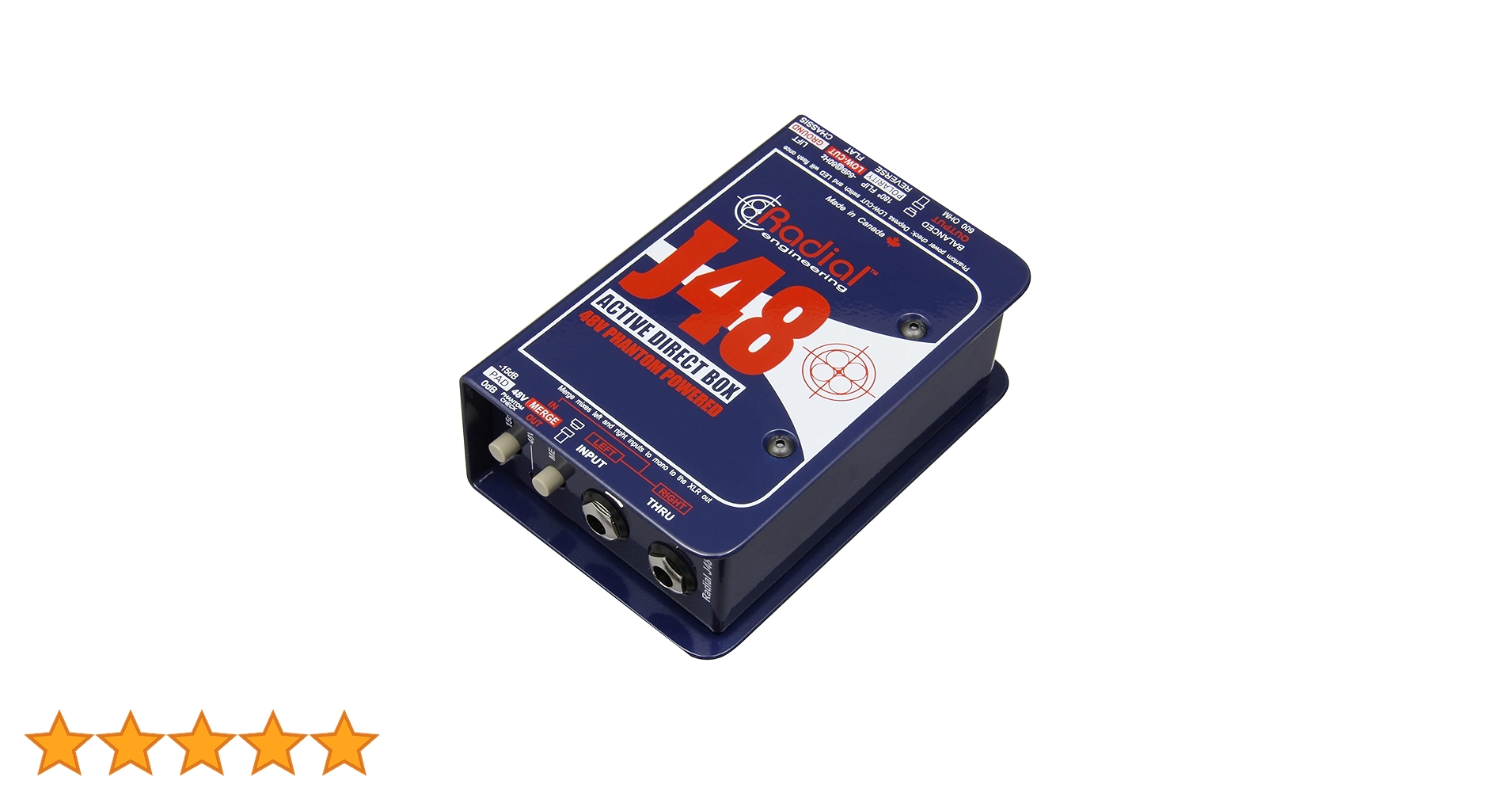 Radial J48 MK2 48V Phantom Power Active Direct Box : Amazon.in